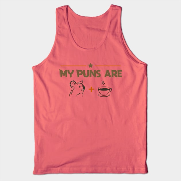 My Puns Are Koala Tea - T-Shirt Gift Tank Top by Shirtbubble